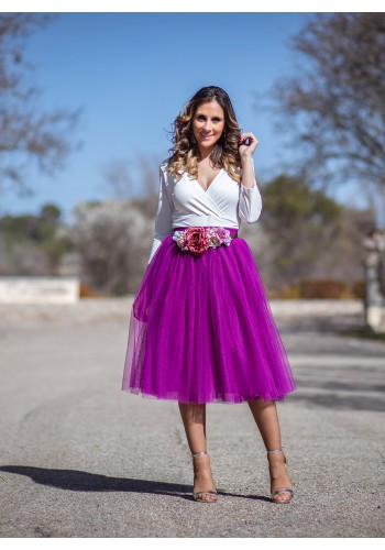 falda de tul corta