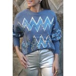 JERSEY AZUL PAILLETTES